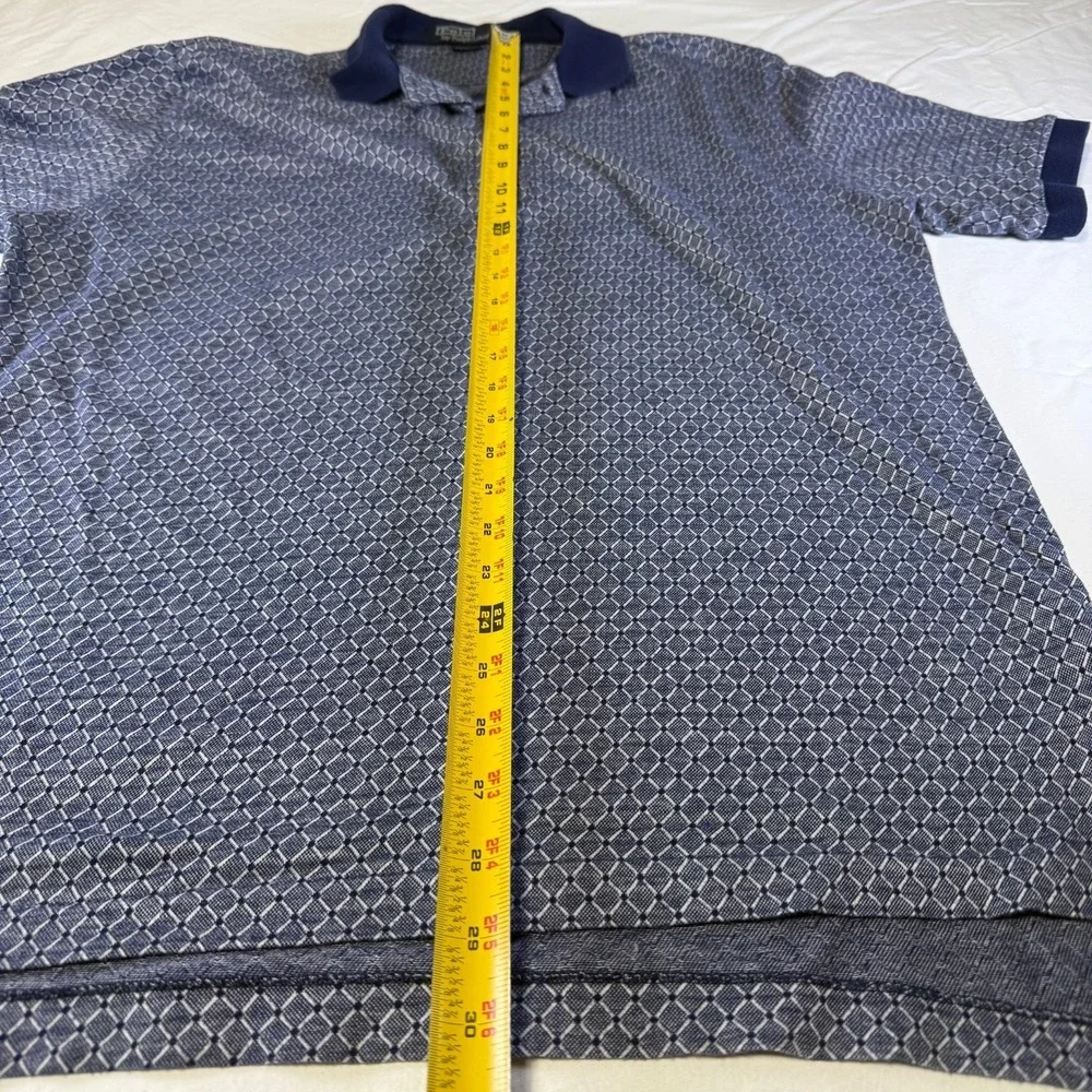 Vintage Polo Ralph Lauren Shirt Geometric All Over Print Men's Large Hong‎ Kong